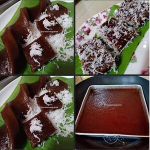 Kaswi Gula Merah Sedap & Lembut Bergedik, Sukat Guna Cawan Je.