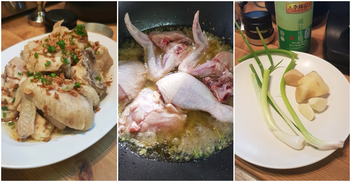 Resepi Ayam Halia & Daun Bawang, Masakan Cina Yang Ringkas & Sihat